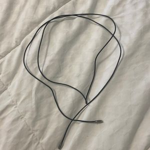 Black Pandora lariat necklace